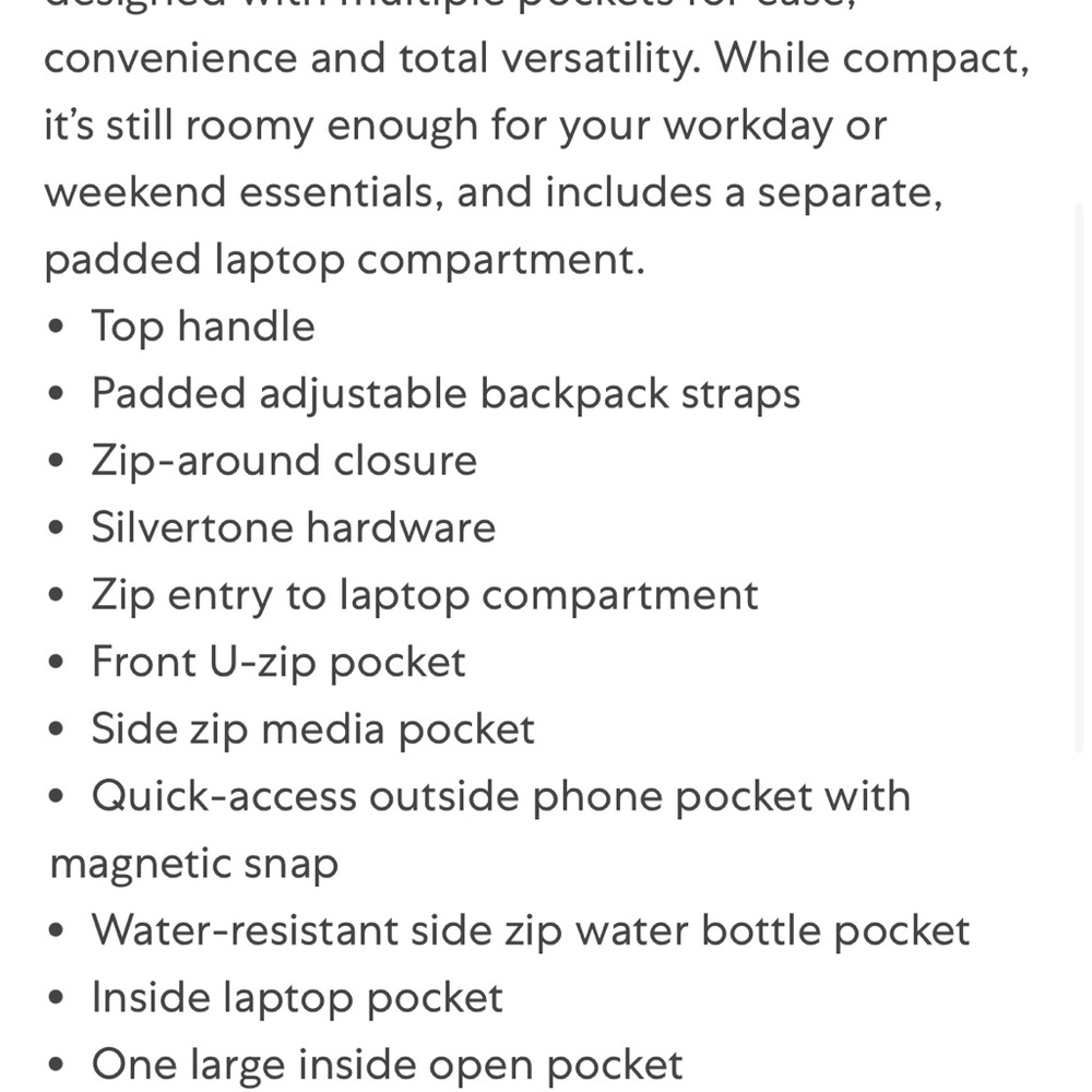 Tumi Gray Backpack Full Leather - image 8